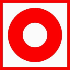  Kézi tűzjelző - utánvilágító műanyag, 100*100mm információs tábla, állvány