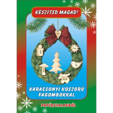 Kézműves csomag - Karácsonyi koszorú fagombokkal dekorációs készlet