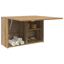  Kézműves tölgy szerelt fa fali fürdőszobaszekrény 60x25x40 cm fürdőszoba bútor