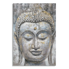  Kézzel készített falfestmény arc buddha fény -a- 80x3x120cm grafika, keretezett kép