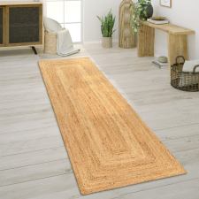  Kézzel készített &quot;téglalap&quot; natúr juta szőnyeg 60x100 cm lakástextília