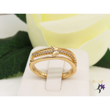  KFlorenz antiallergén gyűrű pici pillangóval és apróköves díszítéssel 18K gyűrű