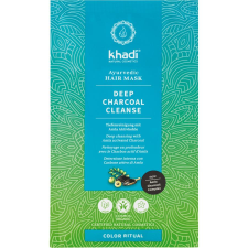 Khadi Deep Charcoal Cleanse ayurvédikus hajmaszk, 50 g hajbalzsam