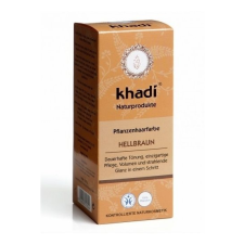Khadi Növényi Hajfestékpor világosbarna 100 g hajfesték, színező