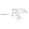 Kichler modern mennyezeti ventilátor sola matt fehér elsklf-sola-34-wht