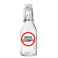  Kicsi csatos üveg, Boldog szülinapot, karikában ajándéktárgy