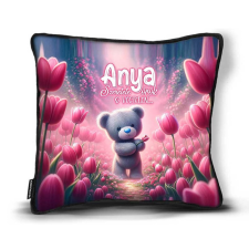 Kicsi díszpárna, Anyák napja, Anya szeretete, tulipánok lakástextília