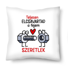Kicsi díszpárna, Teljesen elcsavartad a fejemet, szeretlek lakástextília