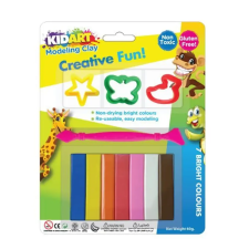KIDART Kid Art Modellező gyurma 700g készlet formákkal - Vegyes színek gyurma