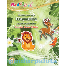 Kiddo Erdei Állatok 3D csillogó képek foglalkoztató Kiddo Books füzet