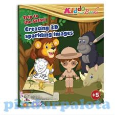 Kiddo Szafari 3D csillogó képek foglalkoztató Kiddo Books füzet
