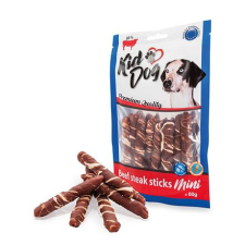 KIDDOG | Sticks Mini | Kutyáknak | Jutalomfalat | Marha, nyersbőr - 7-8cm 80 g jutalomfalat kutyáknak