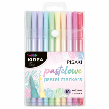Kidea pasztell filctoll készlet – 10 db, színezéshez filctoll, marker