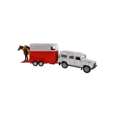Kids Globe Land Rover lószállítóval - 1:32 autópálya és játékautó