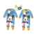 Kids Licencing Disney Mickey egér baba rugdalózó előkével - világoskék - 1-3 hónapos babának