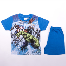 Kids Licencing Rövid ujjú pamut gyerek pizsama - Bosszúállók - Ultron - középkék - 128