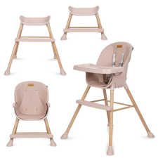 Kidwell Eatan 4in1 átalakítható Etetőszék - rózsaszín-barna etetőszék