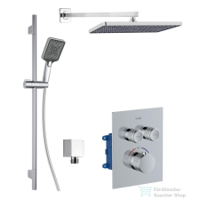 Kielle ARKAS I falsík alatti termosztátos zuhanyrendszer fejzuhannyal, belső egységgel, króm 20611SPT10 csaptelep