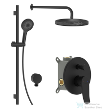 Kielle Nefia falsík alatti zuhanyrendszer fejzuhannyal, belső egységgel, matt fekete 20627SP64 csaptelep