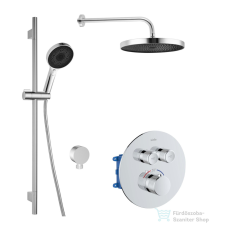 Kielle OUDEE falsík alatti termosztátos zuhanyrendszer fejzuhannyal, belső egységgel, króm 20602SPT10 csaptelep