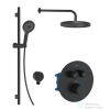 Kielle OUDEE falsík alatti termosztátos zuhanyrendszer fejzuhannyal, belső egységgel, matt fekete 20602SPT14