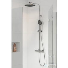Kielle OUDEE termosztátos zuhanyrendszer 26 cm-es fejzuhannyal,zuhanyszettel,króm 20602010 csaptelep