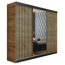 Kier Malani 200 Tolóajtós Szekrény 200cm, Arany Tölgy bútor