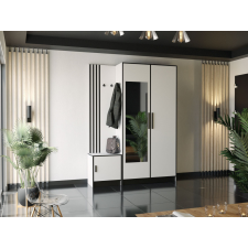 Kier ROJ 13 Plus Előszobafal 158cm, Fehér bútor