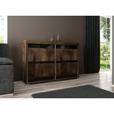 Kier Tablet 5 140 Tolóajtós Komód 140cm, Szürke Hamu bútor