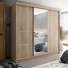 Kier TOP B-23 Tolóajtós Szekrény 250cm, Sonoma Tölgy bútor