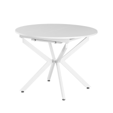  Kihúzható étkezőasztal, fehér, 100x100-140x75 cm, ABERO TYP 1 bútor