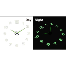 KIK Fluoreszkáló falióra 12 számjeggyel falióra