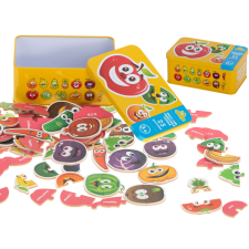 KIK Gyümölcs/zöldség konzervdoboz puzzle 25 puzzle puzzle, kirakós