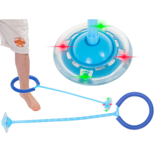 KIK Hula hop láb ugráló labda világító LED kék kerti játék