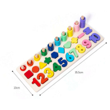 KIK KX6209 montessori számválogató oktató játék, Többszínű kreatív és készségfejlesztő