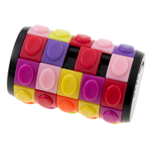 KIK Logikai puzzle henger alakú, Műanyag, 3,5 x 6,3 cm, Többszínű oktatójáték