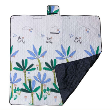 KIK OEM Strandszőnyeg, kemping piknik takaró, pálmafák 150x200, Mintás vizes játék