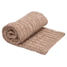 Kikka Boo Kikkaboo takaró kötött csavart mintás 70x100cm melange bézs lakástextília