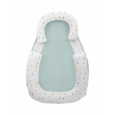  Kikkaboo babapozicionáló memóriahabos hypoallergén legurulás gátlós 60x40x8cm Menta háromszögek babaágynemű, babapléd