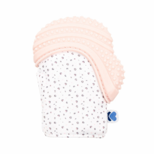Kikkaboo Kikkaboo bébikesztyû szilikonos rágókával Szavanna pink rágóka