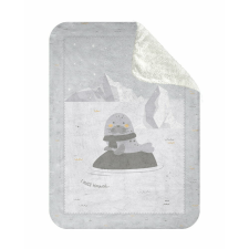 Kikkaboo takaró polar/sherpa kétoldalas 110x140cm fóka babaágynemű, babapléd