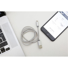 KIKKERLAND US142-SI-EU 1m-es ezüst Micro USB és iPhone kábel kábel és adapter