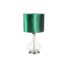 KIM asztali lámpa bársony búrával Sötétzöld 32x32x61 cm világítás