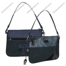 Kimmidoll emi kék lapos válltáska, 27x2x19cm kézitáska és bőrönd