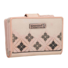 Kimmidoll pénztárca, Patentos-cipzáras, Nude, 14X2X10 cm (30649-02Nud)