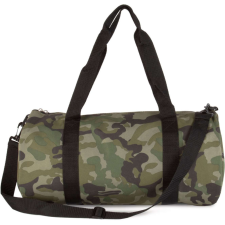 KIMOOD cső alakú utazótáska cipzáras oldalzsebbel KI0633, Olive Camouflage kézitáska és bőrönd