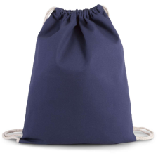 KIMOOD KI0154 zsinóros pamut tornazsák-hátizsák Kimood, Patriot Blue-U tornazsák
