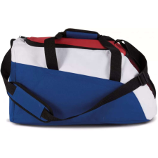 KIMOOD poliészter sporttáska zsebekkel és vállpánttal KI0607, Reflex Blue/White/French Red kézitáska és bőrönd