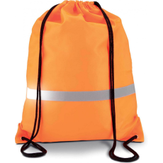 KIMOOD Uniszex hátizsák Kimood KI0109 Drawstring Backpack -Egy méret, Fluorescent Orange