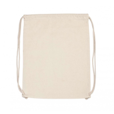 KIMOOD Uniszex hátizsák Kimood KI0139 Organic Cotton Backpack With Drawstring Carry Handles -Egy méret, Natural